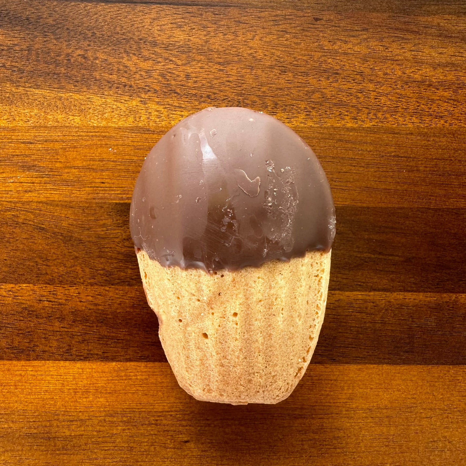 Chocolate-Dipped Madeleine